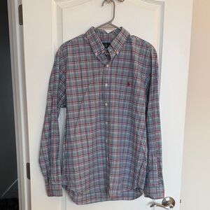 Ralph Lauren Blue and Red Plaid Shirt
